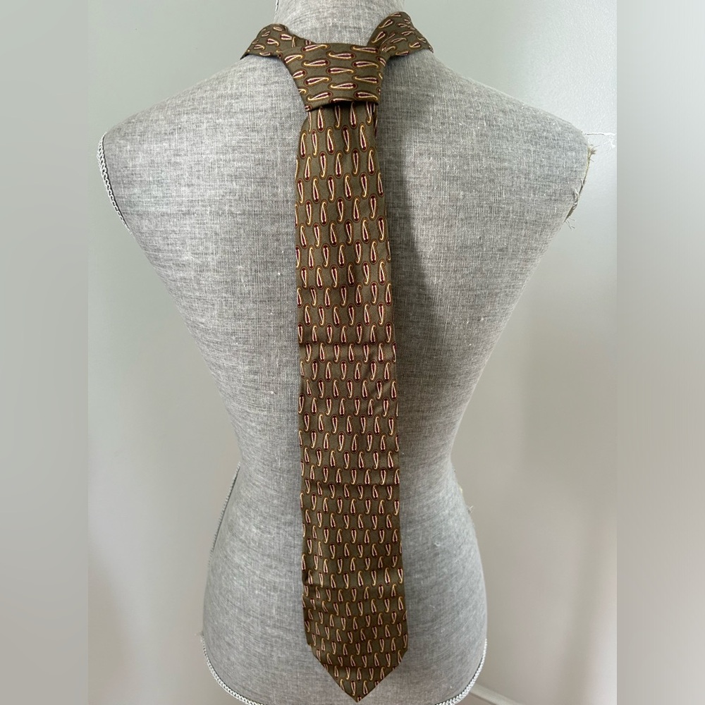 Vintage Burberry Silk Tie Paisley